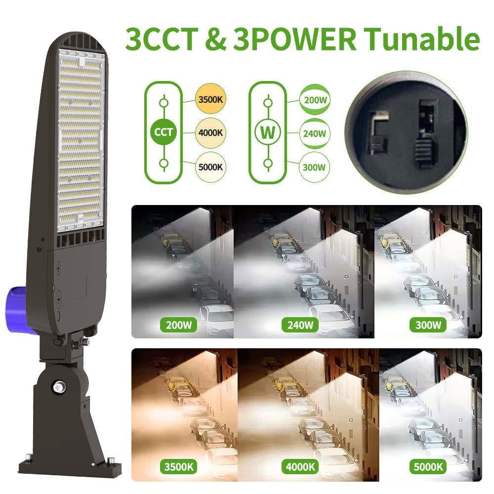 High Output LED Street Light 100W IP66 Waterproof Shoebox Road Lamp for Pathway and Suburban Applications