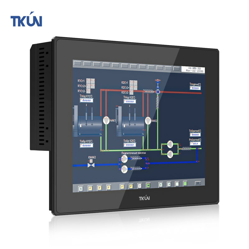 10.4 Inch Capacitive Touch Industrial Computer Accessory Embedded Installation All-In-One HMI Control With M.2 Storage TKUN