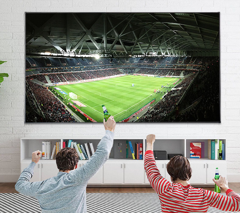 CAAVITS 100 120 150 Inch Fixed Frame Screen 4K HD ALR Grey Crystal Projection Screen for Short & Long Throw Projector Screens