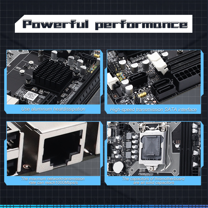 ITX H61 H81 H110 H511-G10 Motherboard LGA1155/1150/1151 DDR3/DDR4 Dual Channel SATA3 Intel I3 I5 I7 CPU for Office Light Gaming