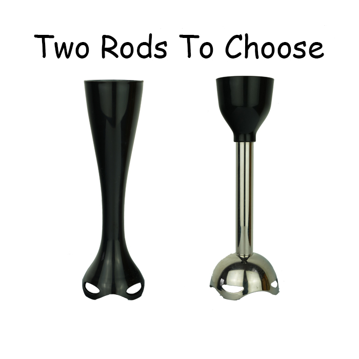 Portable Electric Immersion Blender Variable Speed Hand Stick Baby Food Grinder for Household Use Push Button Controls Plastic