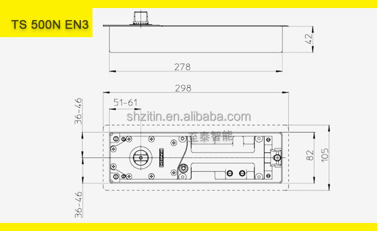 Внутренний доводчик GEZE 500N EN3