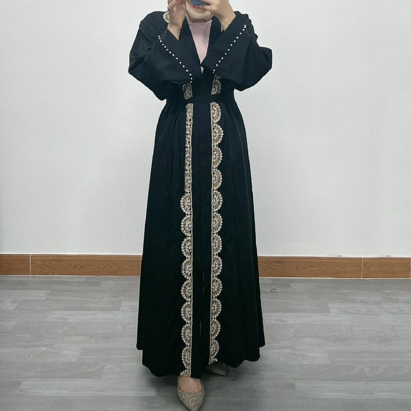 Muslim Open Abaya Long Dress Dubai