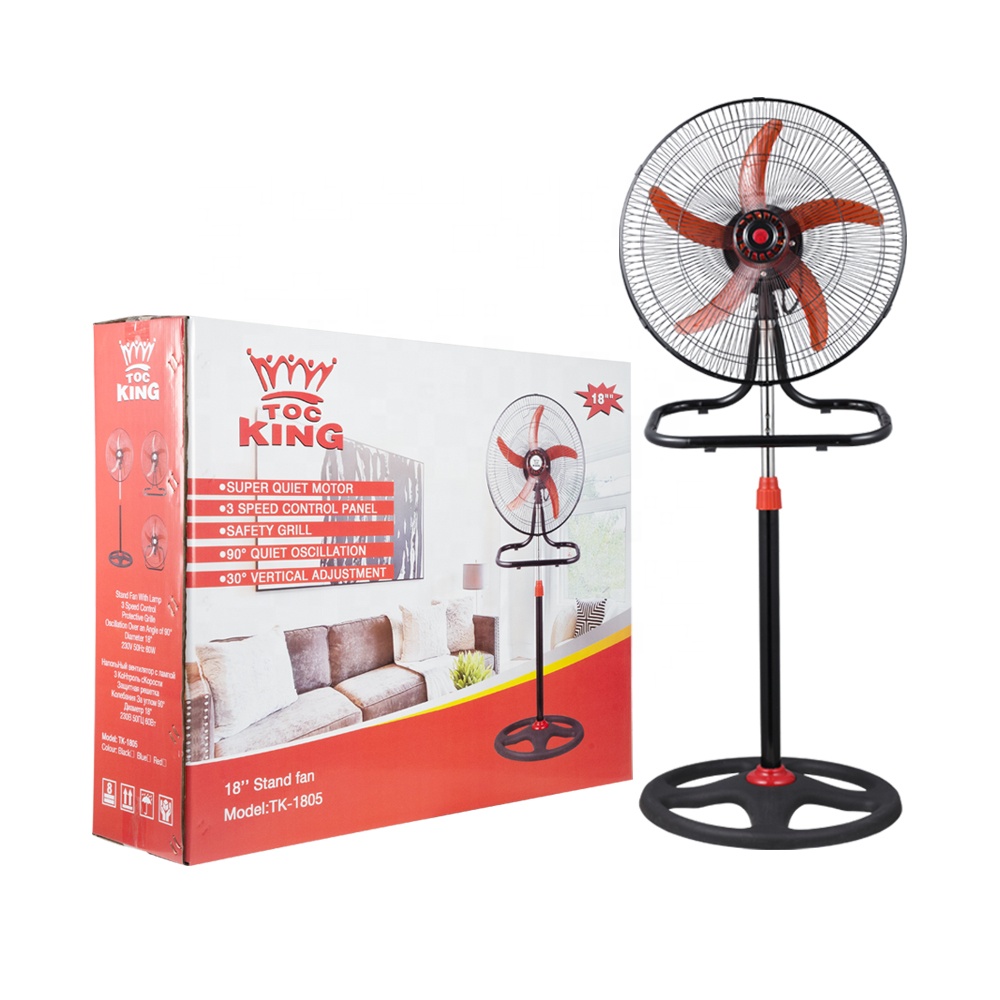 Ventilador Manufacturer Ac Motor 18 Inch Electric Cooling Tower Pedestal Air Circulation Stand Floor Fan