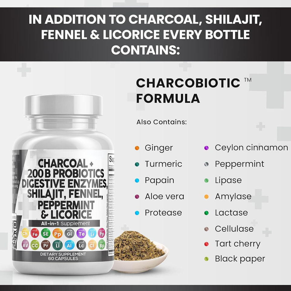 Детокс-комплекс: Уголь и Мумиё (Activated Charcoal Shilajit)