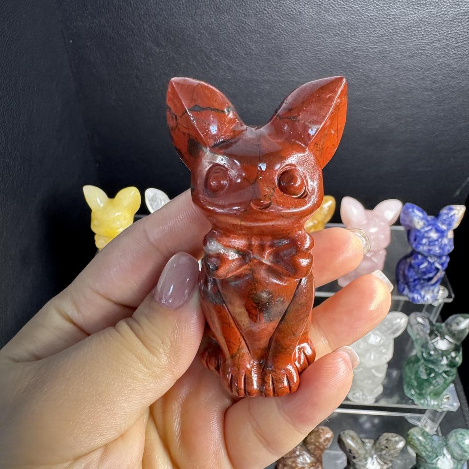 Фигурка кошки из натурального кристалла