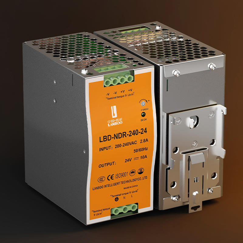 LANBOO S-Series Industrial Flat Plate Switching Power Supply 25W-800W 12V/24V 84% Efficiency 6 Protections Heavy Duty Equipment