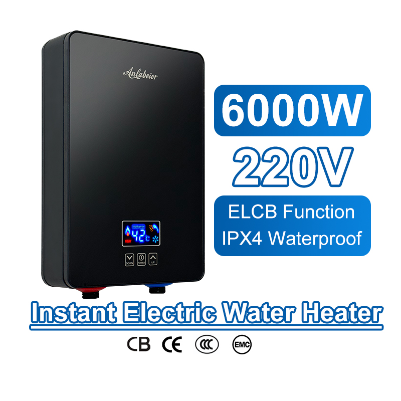 Eco Friendly Instantaneous Water Heater Electric 220V 50Hz ABS Body Material touch control water heater