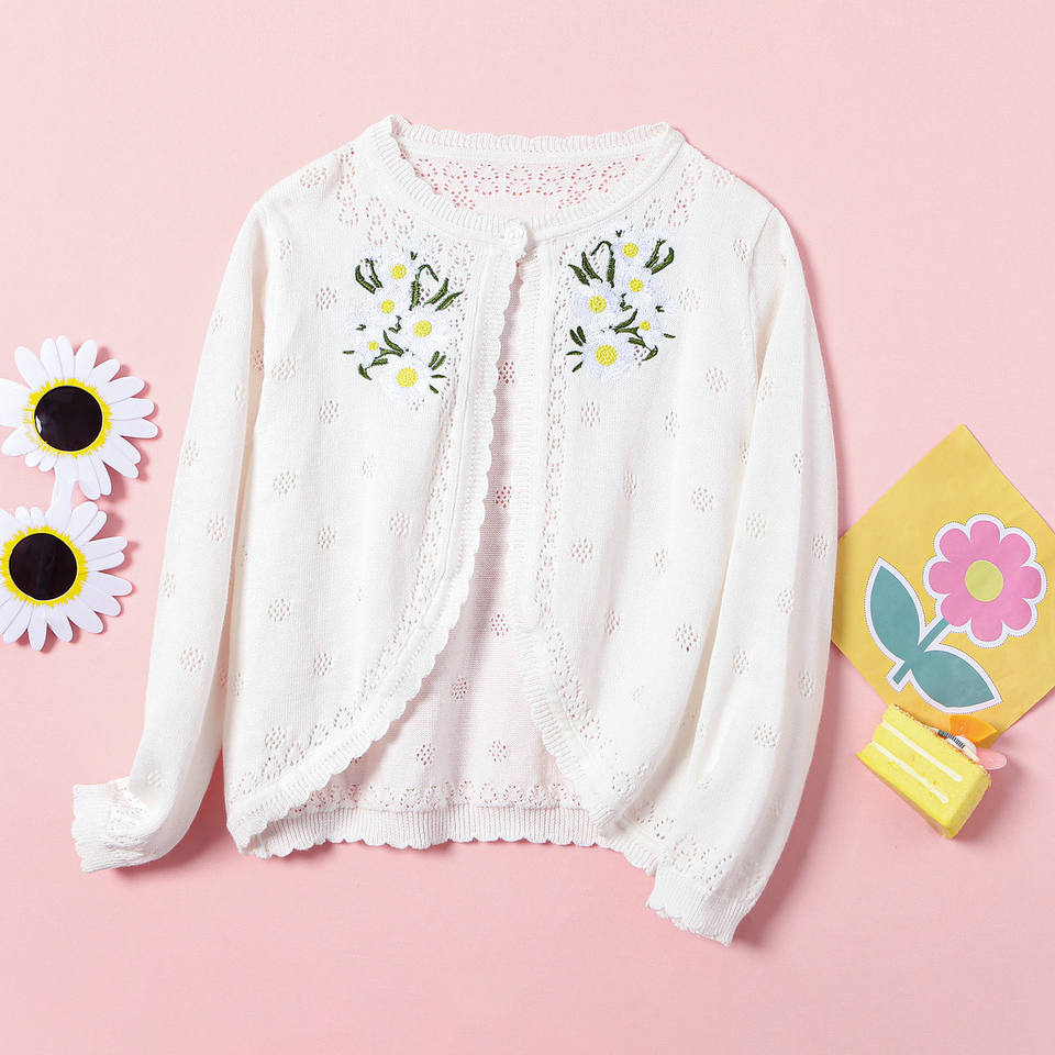 Kids Girls White 100% Cotton Soft