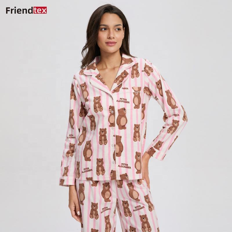 Принтованная пижама (Pink Bear Striped)