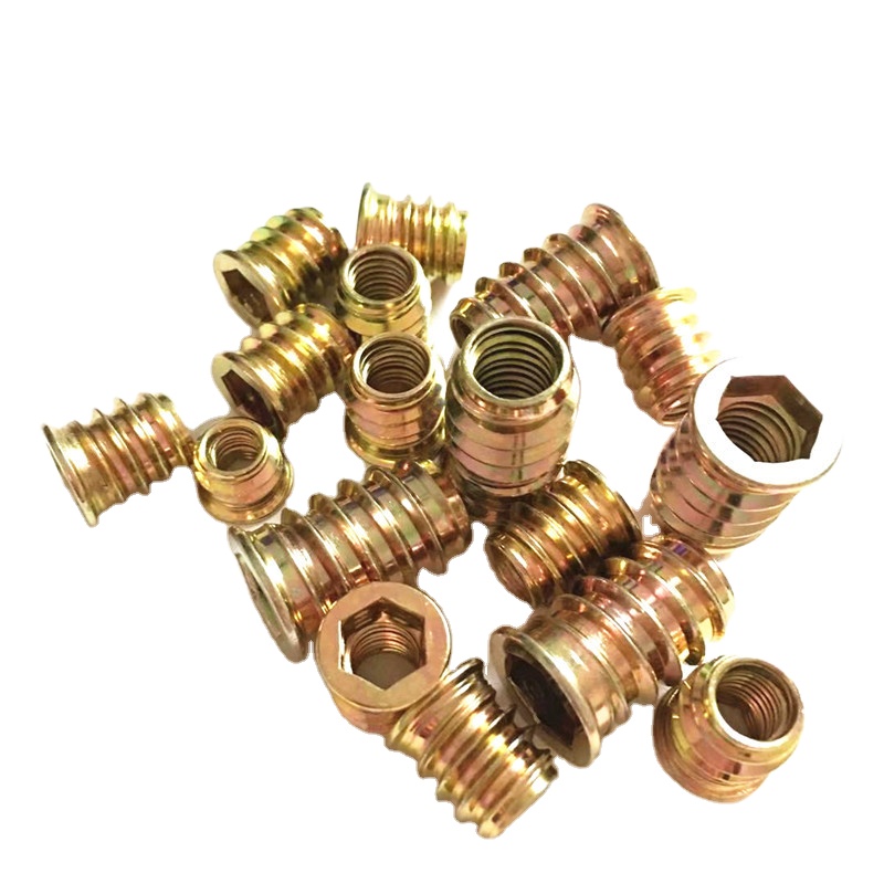 Factory Wholesale Threaded Inserts Type Rivet Nut M4 M5 M6 M8 Zinc Plated Used for Connecting Wooden Furniture