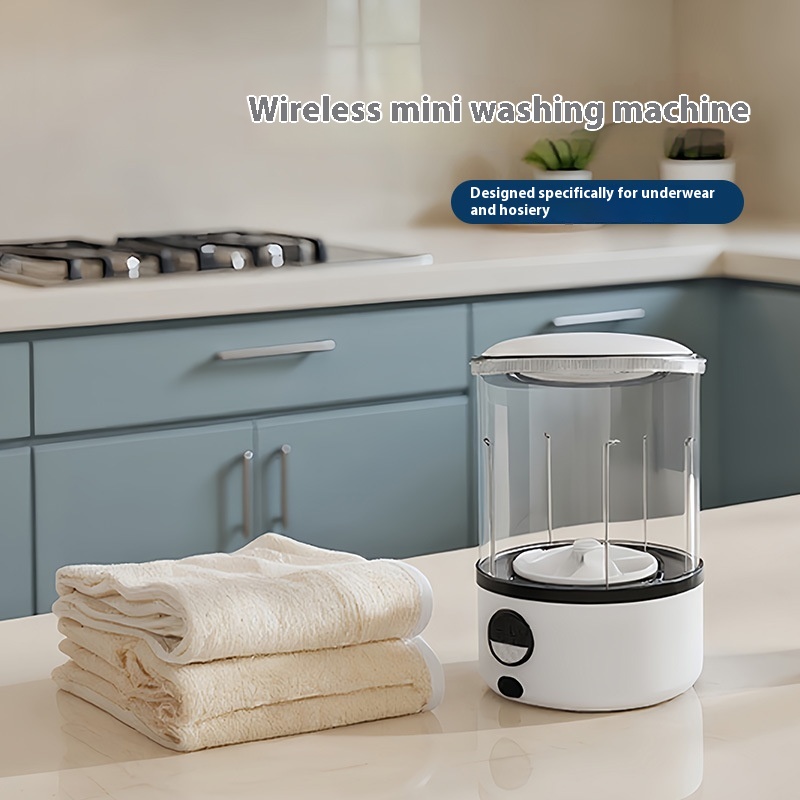 Portable Mini Electric Washing Machine New Foldable Design for Dormitory Use for Home & Baby's Underwear & Socks
