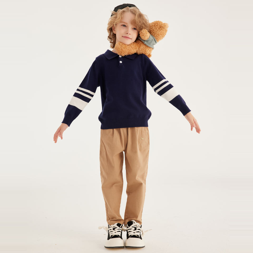 Children's Autumn Turn-Down Collar