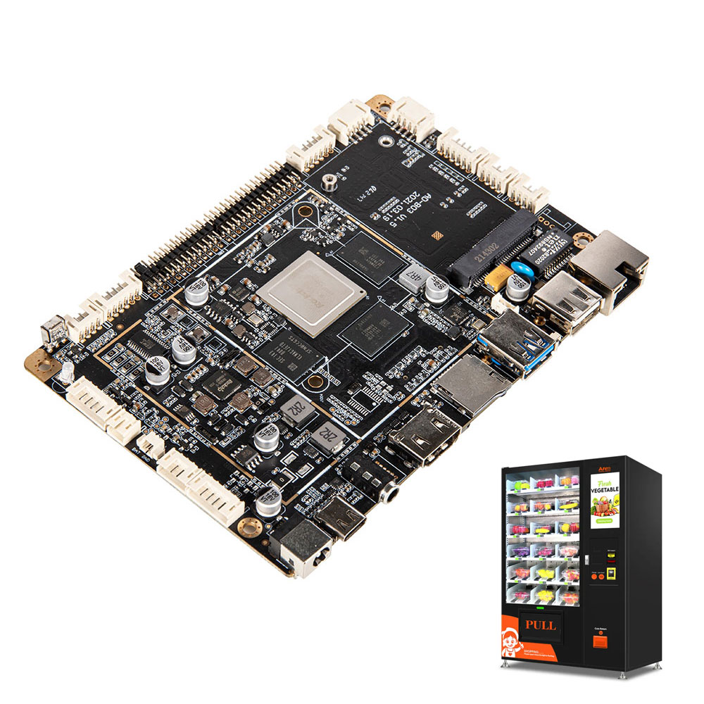 Rockchip RK3399 6 core CPU 4GB+32GB Digital Signage Advertising Machine Low Power Motherboard