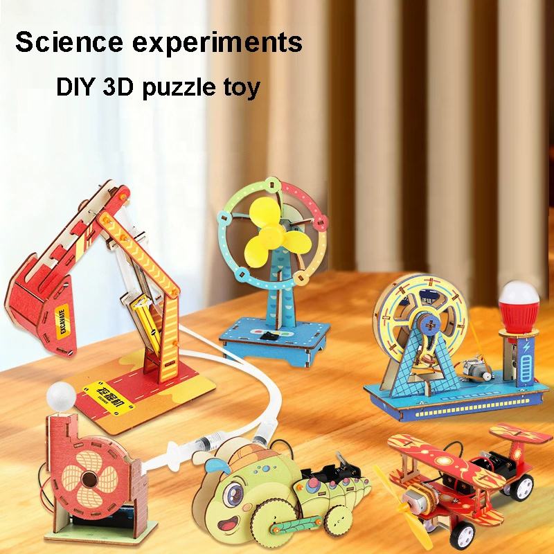Деревянный 3D-пазл STEM