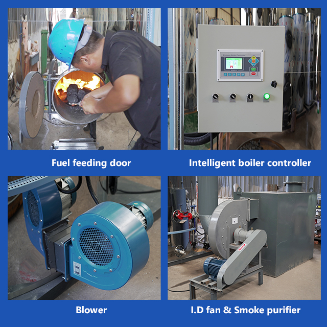 100kg 200kg 300kg 500kg Industrial Vertical Fire Tube High Pressure New Biomass Wood Coal Steam Generator Boiler