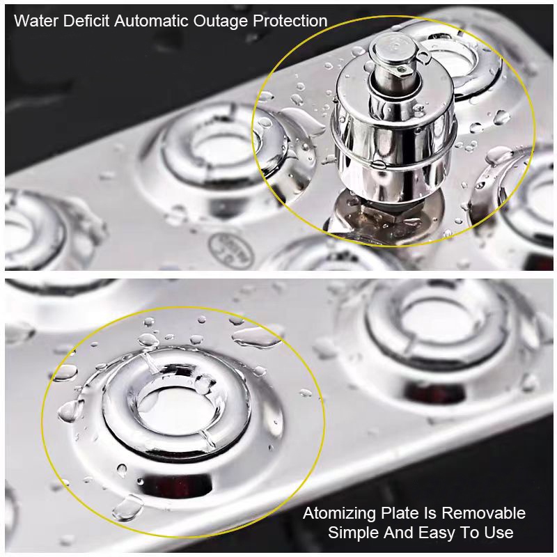 5000MLStainless Steel Waterproof Industrial Ultrasonic Atomizer Air Humidifier 10 Head Ultrasonic Mist Maker Fogger