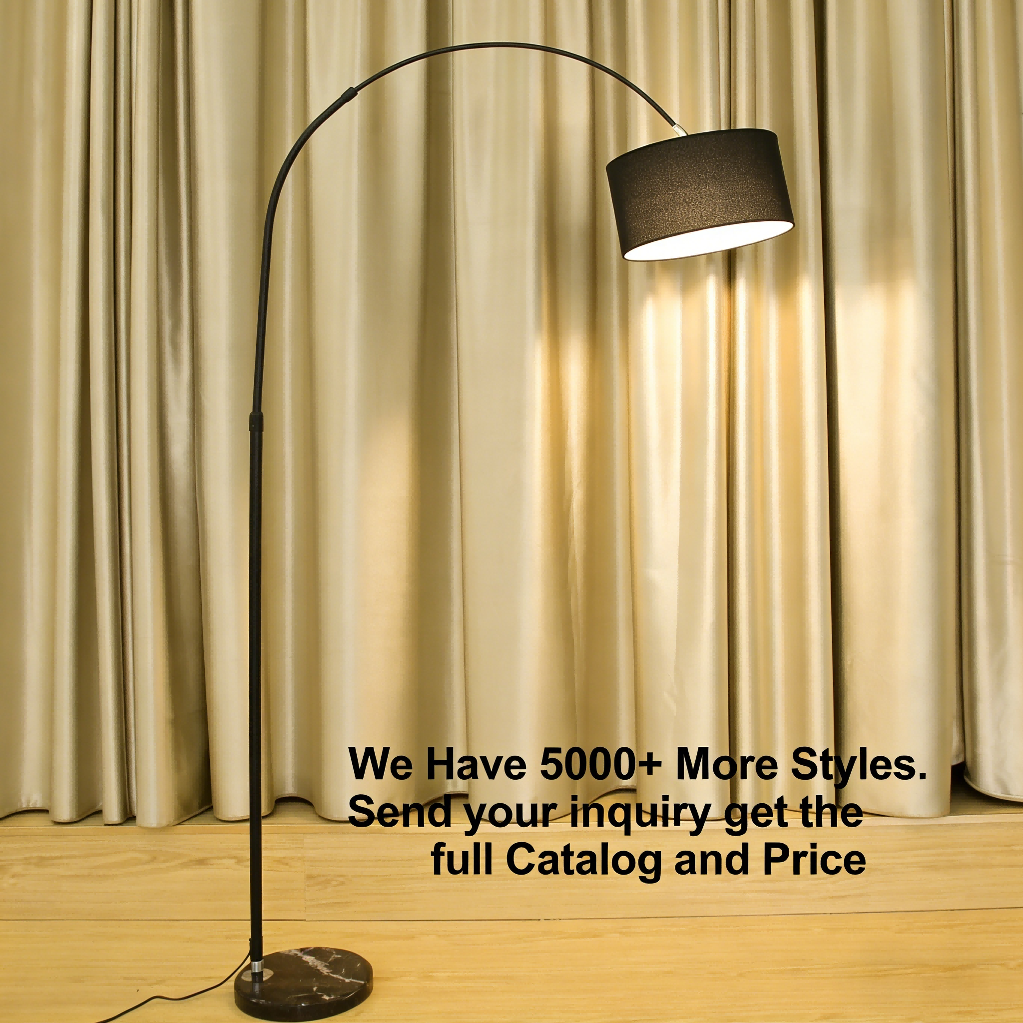 Best-selling Fabric  Personalized Living Room Sofa Indoor Floor Light Simple Art Bedroom Bedside Decorative Floor Lamp