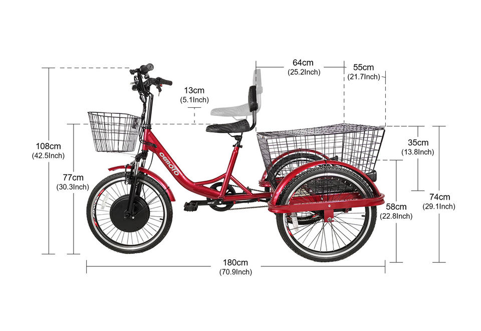Малый электровелосипед 22" (500W)