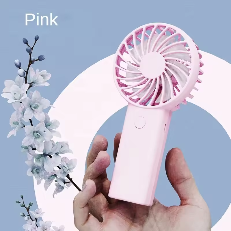 Custom LOGO USB Pocket Mini Fan USB Rechargeable Cooling Fan Handheld Battery Fans Outdoor Table