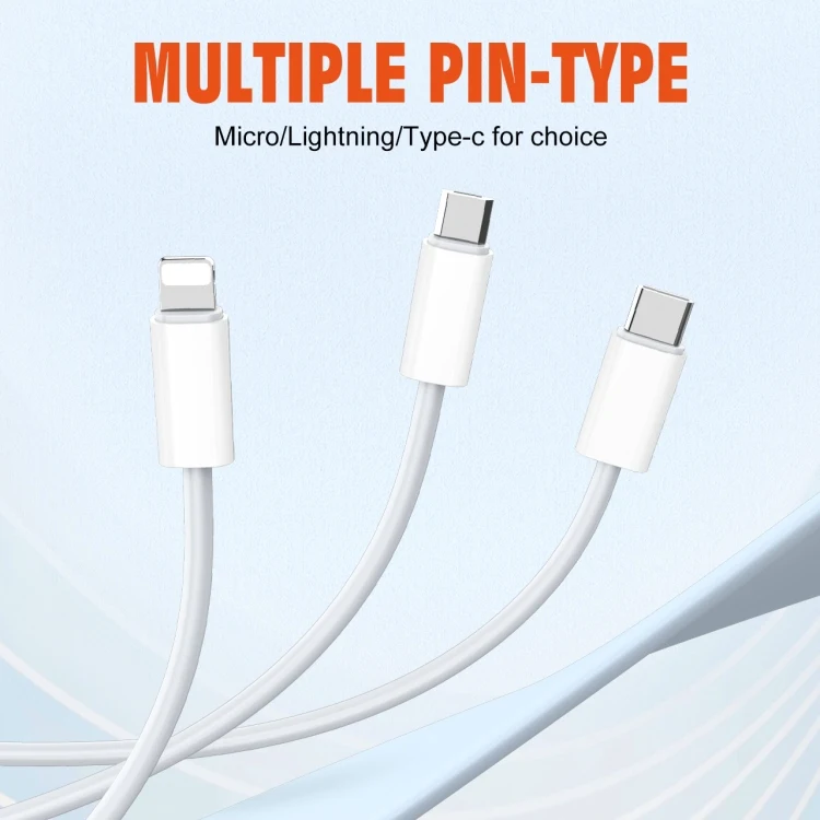 LDNIO LS891 Smartphone Accessories 1M 25W Data Cable Line Set USB 2.0 Micro USB a Type-C PD Fast Charging Data Type C Cable Wire