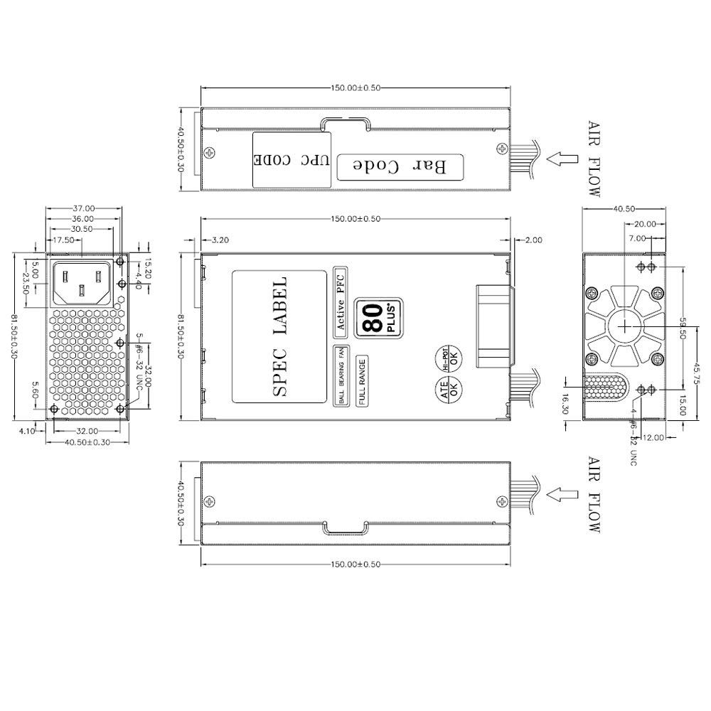 Wholesale Computer Pc Power Supply for dell FSP270-60LE FPS 270W Mini ITX/Flex ATX 80 PLUS Certified Active PFC
