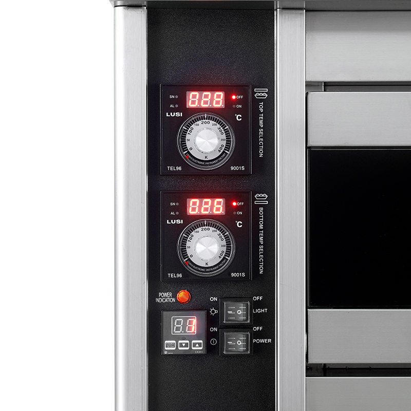 New LINKRICH Commercial Electric Stainless Steel High Rigidity Baking Deck Oven with Timer for Bread Cake Pizza Bakery Equipment