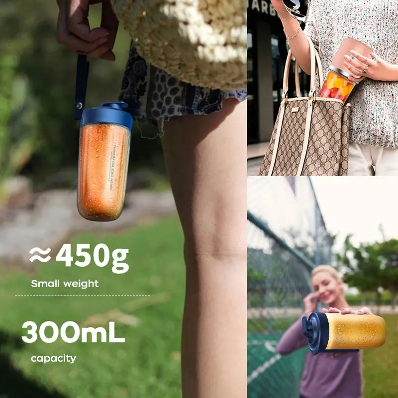 Manufacturers Wholesale Juicer Cup Wireless Portable Small Juice Cup Large Capacity Glass Home Electric Plastic Battery Charging