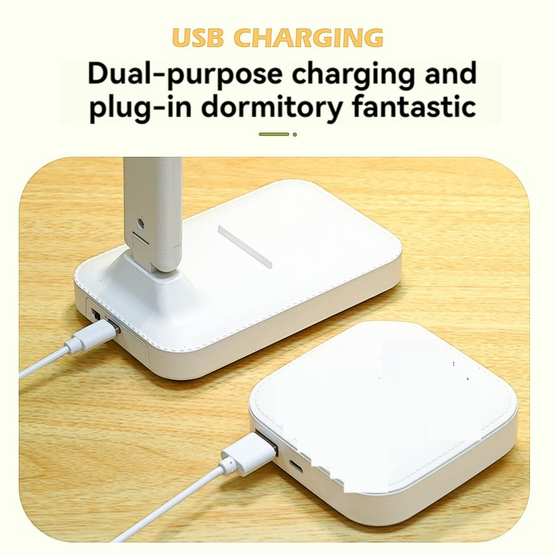 Dimmable Rechargeable LED Study Table Lamp Eye Care Study Reading Lamp Table Lamp for Study Desk