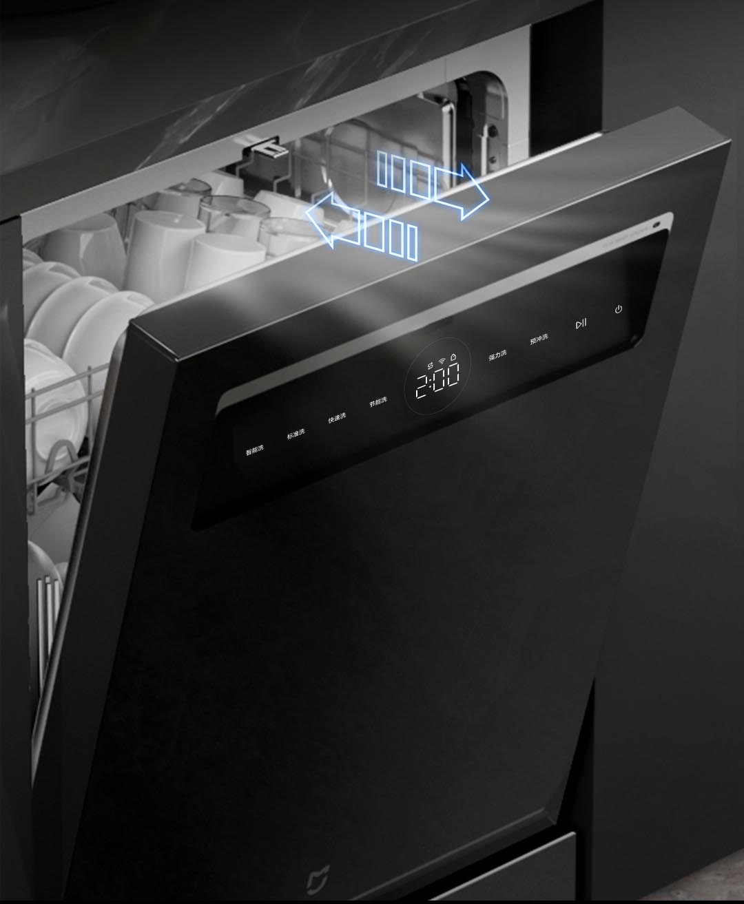 Xiaomi Mijia Smart Embedded Dual Purpose Dishwasher QMDW1602M 16 Sets N1 Large Capacity  LED