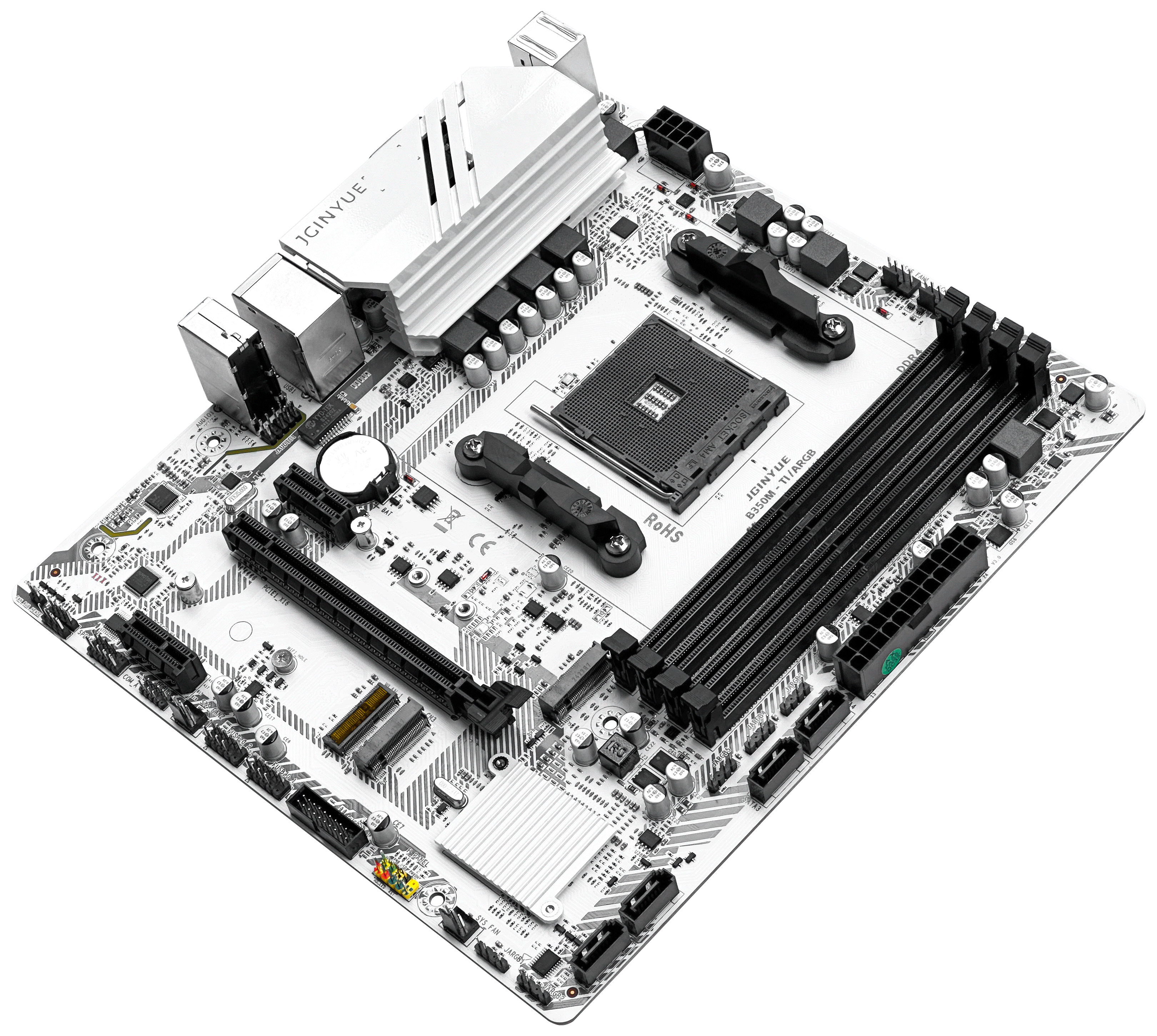 JGINYUE B350M-TI B350I-PLUS B350M PLUS ARGB B450M B450I B550I B550M M-ATX ITX Motherboard for Ryzen AM4 DDR4 for Computer ARGB