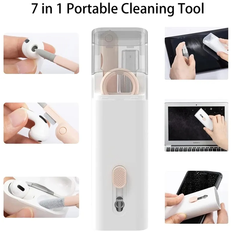 7 in 1 Computer Phone Cleaning Set Electronic Keyboard Cleaning Kit Brush Tools Earbuds Cleaning Pen Keyboard Cleaner Set