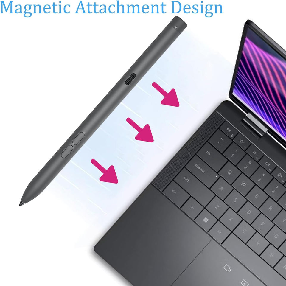 Аккумуляторная активная ручка HK-HHT PN7522W из алюминия для ноутбуков Dell 2-в-1, совместимая с Inspiron 7420/7425/7430/7435/7620/7630