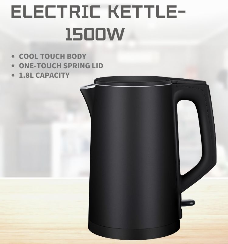 New Arrival High Quality Electrical Cordless Electric Kettle With Heating element for Home Appliances