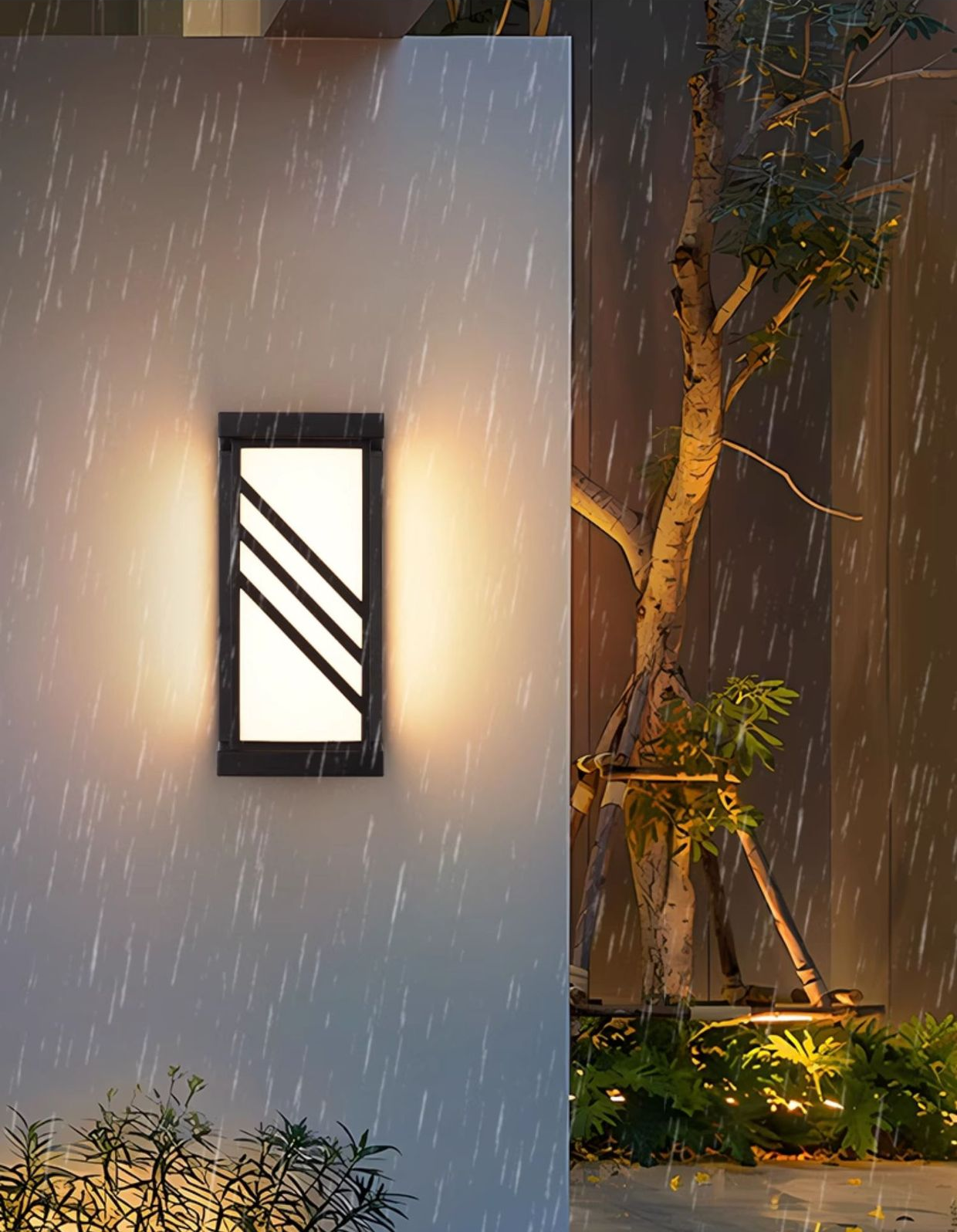 Modern Minimalist Outdoor Hotel Villa Exterior Mounted Decorative Wall Lamp Garden Sconce LED Wall Light
