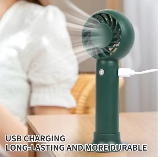2026 Factory Wholesale Custom logo Portable Mini Fan High Speed Rechargeable USB Handheld Fan Three Speed Fans Cooling for Women
