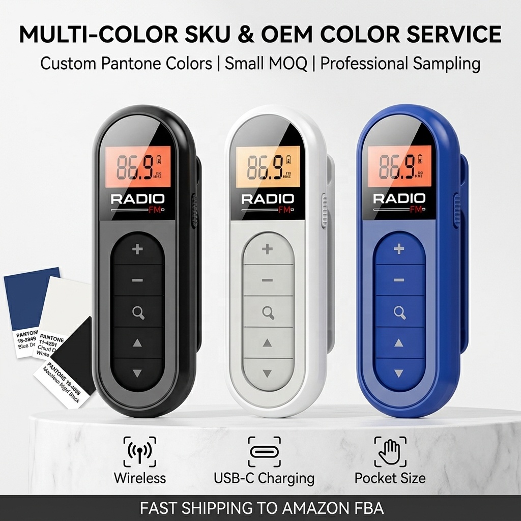 Factory Mini Portable Pocket Digital Tuning Multiband MP3 Radio Player with Rechargeable Battery FM Radio for Walkman