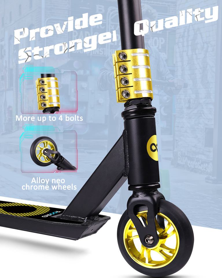 Трюковой самокат Gyroor Pro с алюминиевыми колесами 110мм