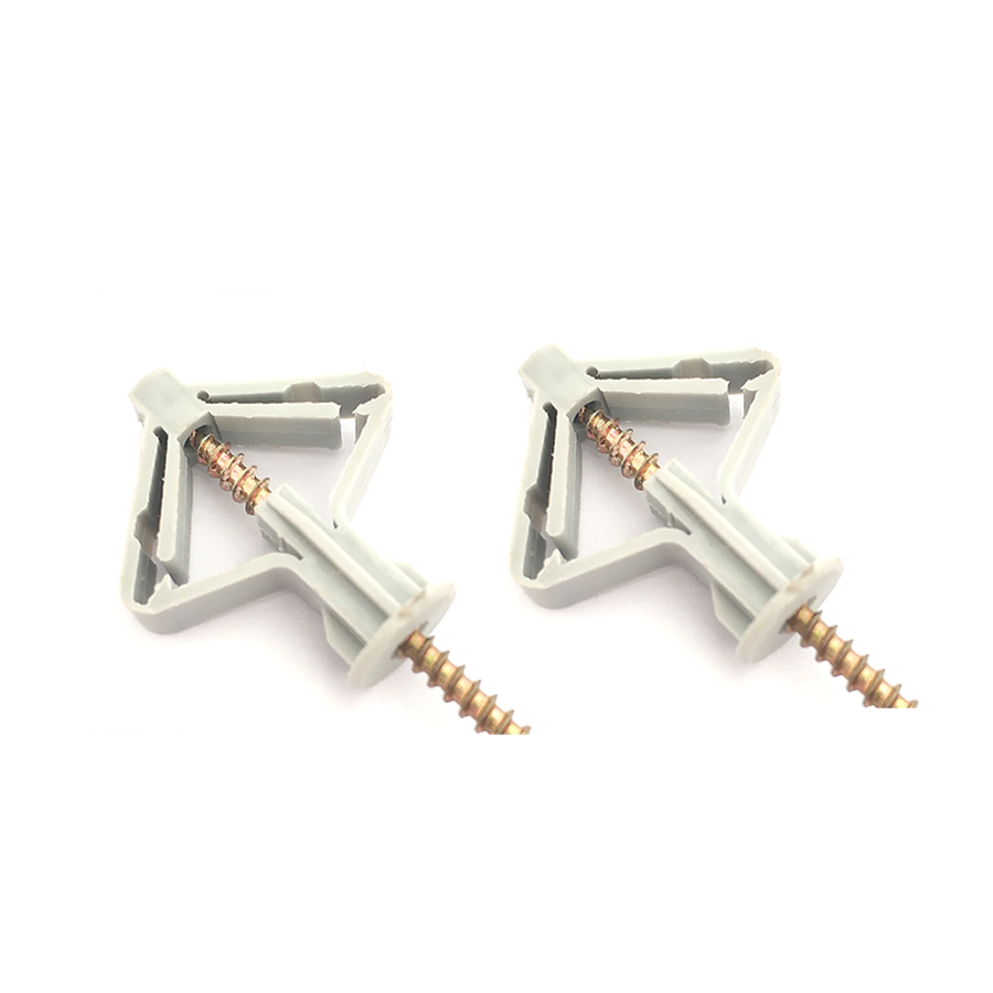 M8 Nylon Butterfly-shaped Expansion  Anchor Set Plastic Airplane Anchors Suitable for Home Renovations and Light Installations.