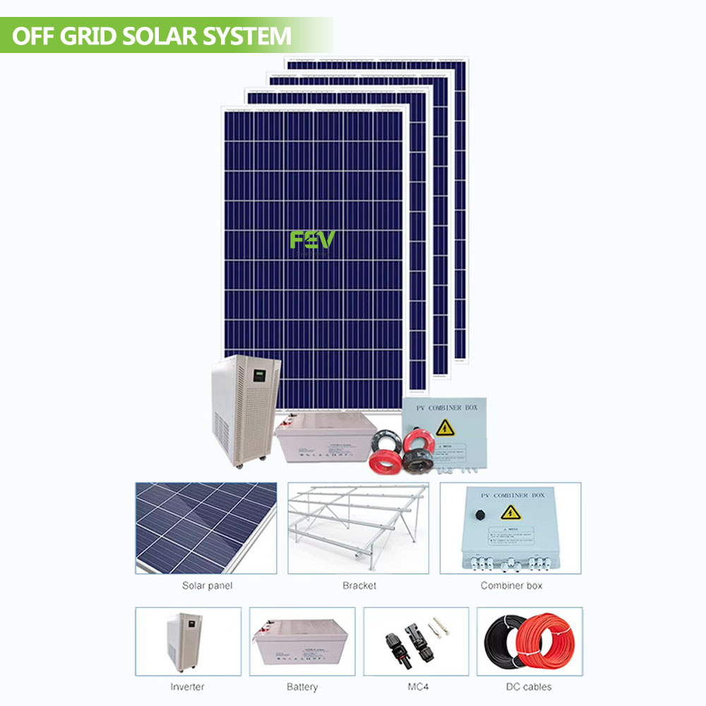 Complete Solar Power System with 15kW-20kW Solar Panels, Including Batteries and Inverter System; Custom Solar Power System.