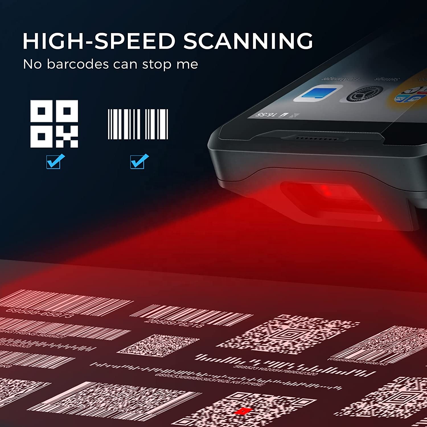 JR 927ML Android 13 4G Ruggedized Wireless Handheld Pda Scanner 1D 2D Qr Barcode Scanner Stock Mobile Data Terminal
