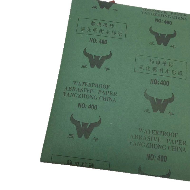 Manufacturer Supplies Large Quantities Weiniu Brand Brown Corundum Water Sandpaper China Origin for Cars Furniture Home