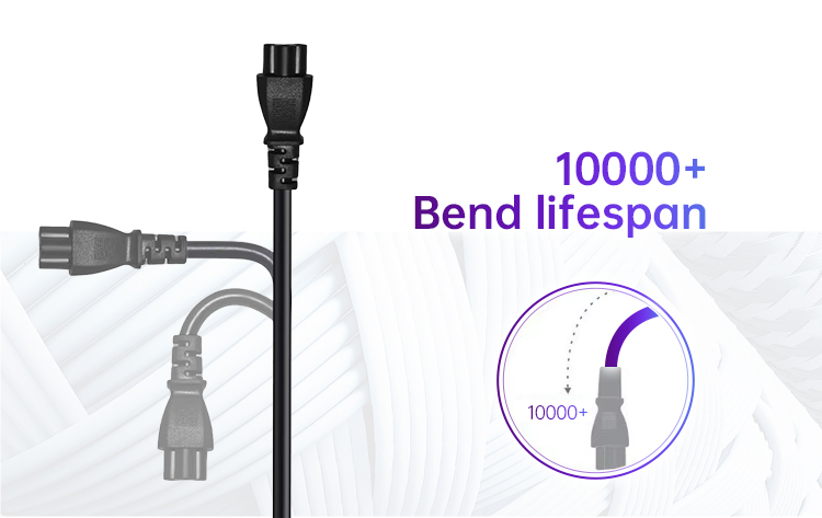 SIPU High Quality 3 Core Ac European Power Plug Cable Wholesale Eu Ac Power Cord for Computer 1.5M 3*0.75mm²
