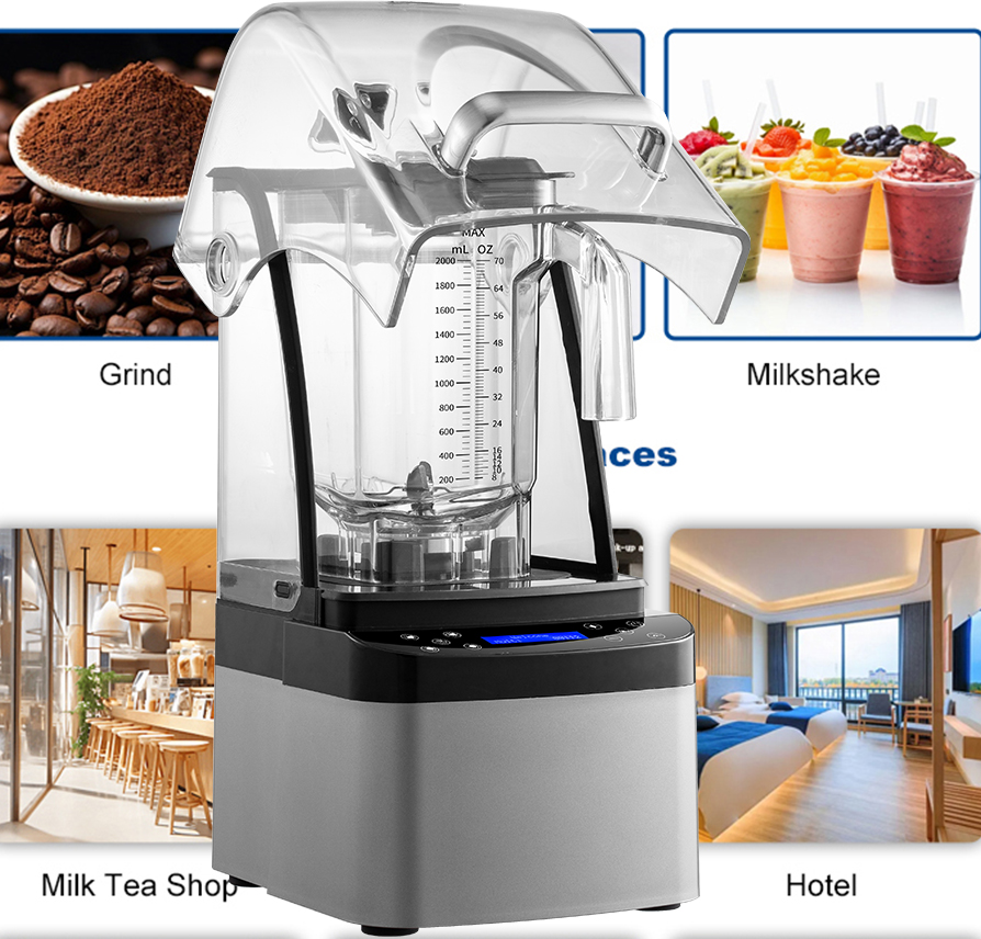 8007 Blender Heavy Duty Constant Speed Pure Copper OEM Big Blade Kitchen 2L  Licuadora Comercial Juicer Mixer Soundproof Blender