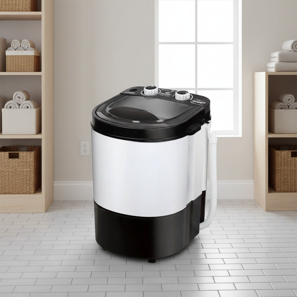 Household Electric Mini Portable Washing Machine 4.5kg Semi-automatic for Washing Underwear and Socks Hotel Use