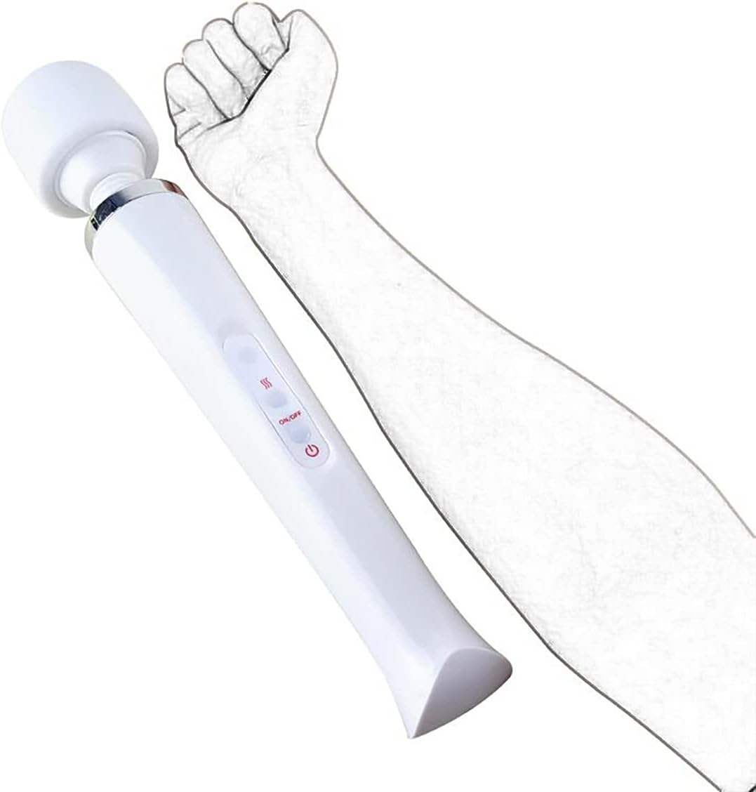 Loveusexy USB Charging White AV Vibrator G Spot Stimulation Magic Wand Massage Stick Dildo Vibrator Gadget