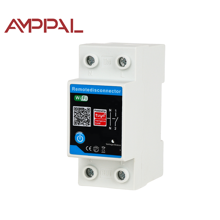 TUYA WIFI 63A AC Single Phase Circuit Breaker 6kVA Smart WiFi Timed Remote Control Voltage Protector Single Phase Stabilizer