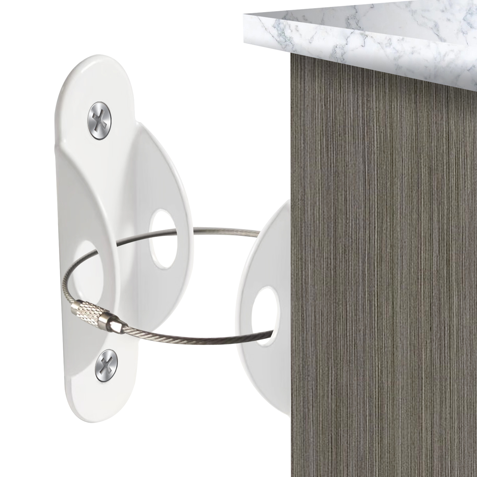 Wholesale Firm Secure Anti Tip Furniture Anchors for Baby Proofing Dresser Wall Safety Anchor Furniture Fasteners to Wall