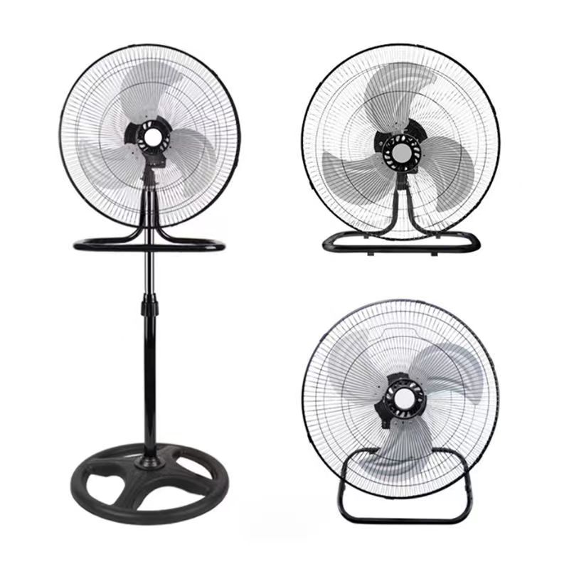 Factory Direct Sell 3 Gear Switch Plastic Part Industrial Fans 3 in 1 Stand Fan Oscillating Pedestal Standing Fan