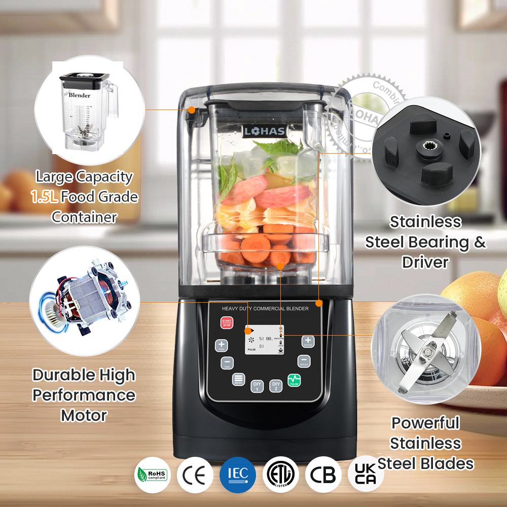 Lohas High Performance Commercial Blender 2300w Sound Proof